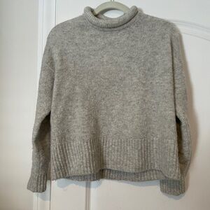 Madewell rolled mock neck sweater